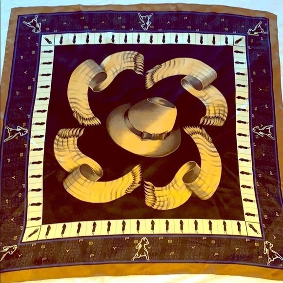International Spy Museum silk scarf EUC - Picture 1 of 6